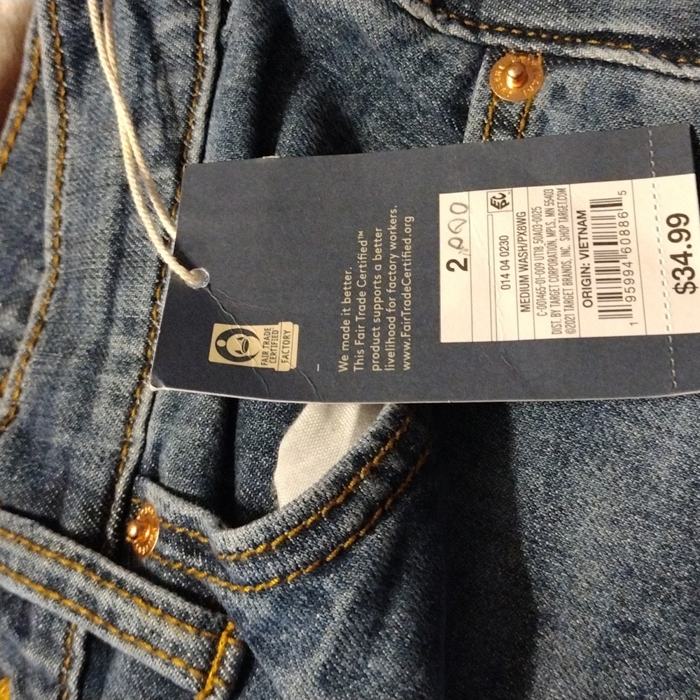 NWT Jeans 2/26R vintage straight - Picture 2 of 9